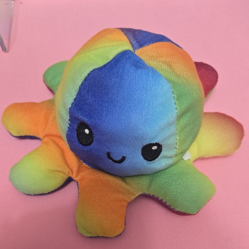 Rainbow Plush Octopus Toy
